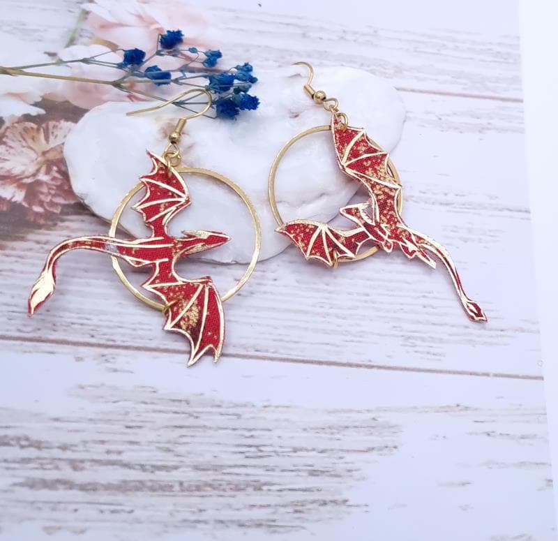 Orecchini Pendenti A Forma Di Dinosauro Drago - Stile Gotico Punk In Argento, Gioielli Fantasy Unici Per Donne