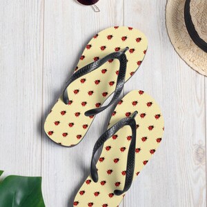 Ladybug Flip Flops