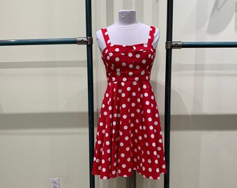 white and red rose dress