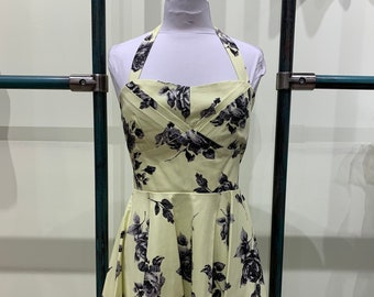 yellow halter dress women's dresses