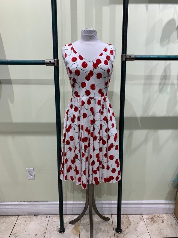 cherry print dress