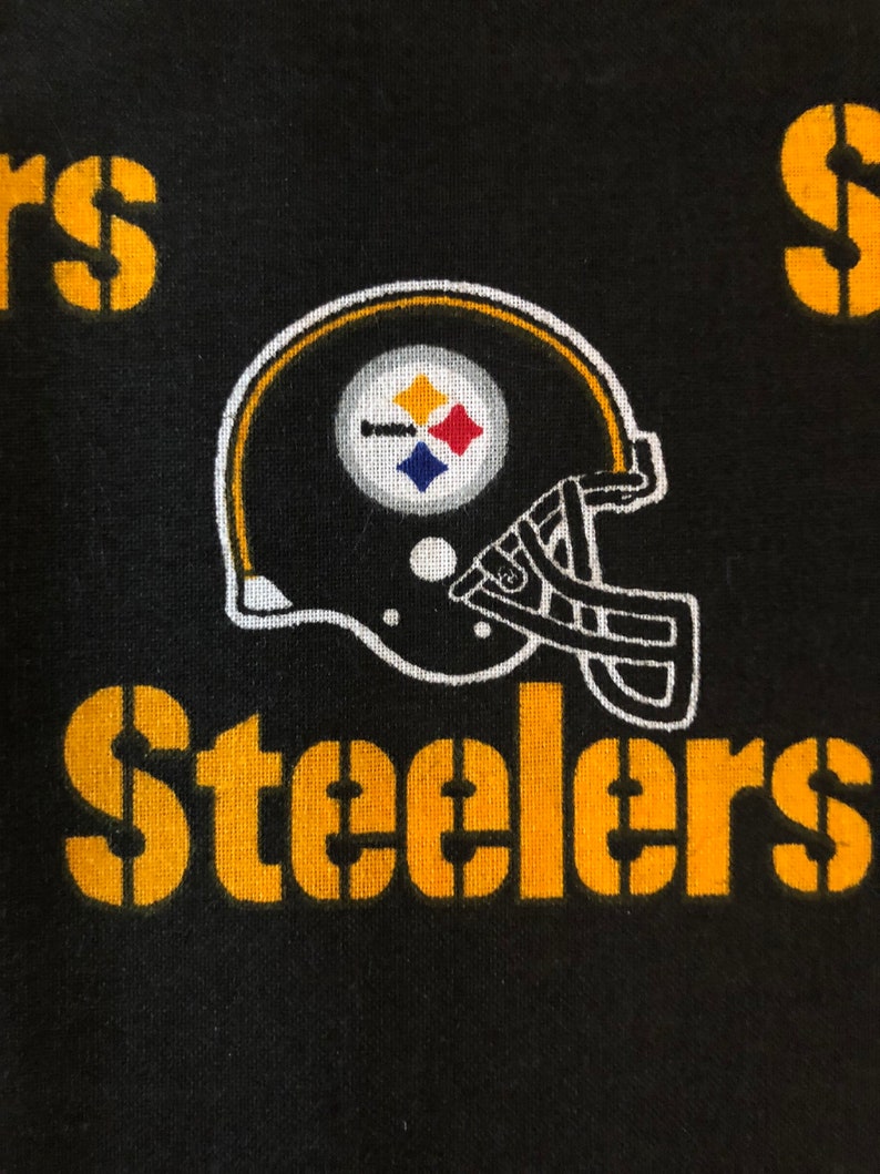 NFL Steelers FABRIC By the Yard Cotton Broadcloth for DIY | Etsy