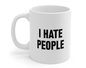 Kubek I Hate People - Zabawny kubek do kawy dla introwertyka