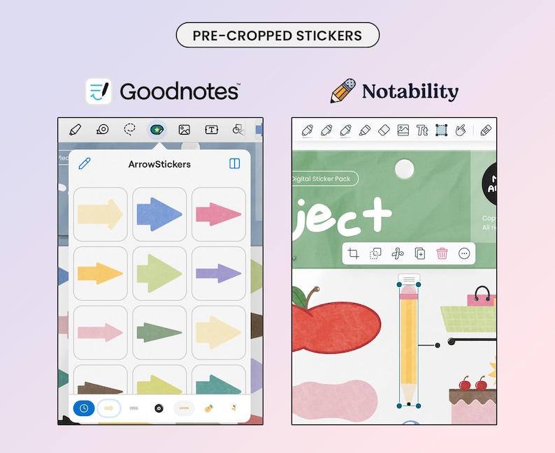 300 Arrow Digital Sticker for Goodnotes Planner | Notability | PNG ...