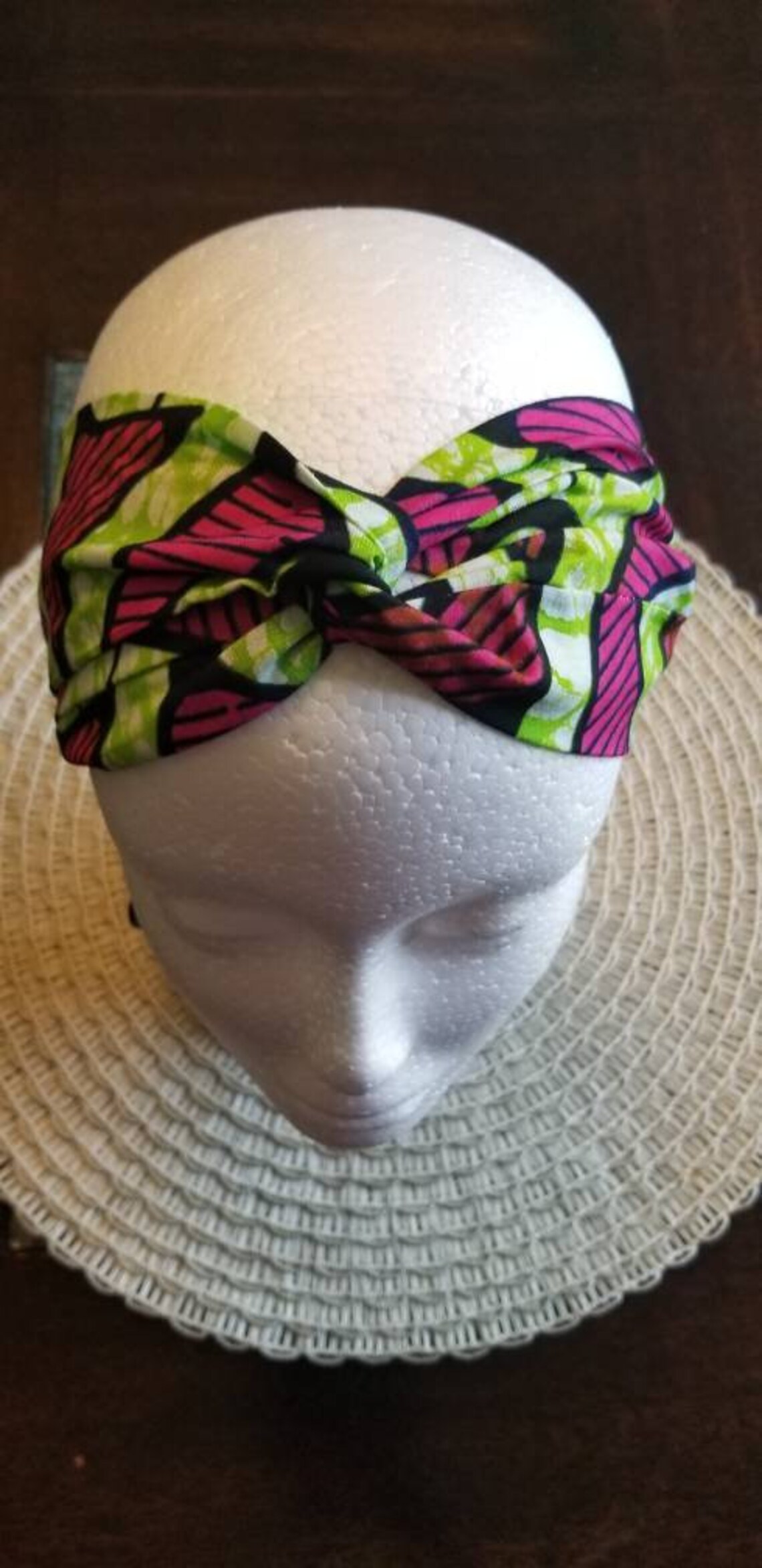 ankara ruffle headband