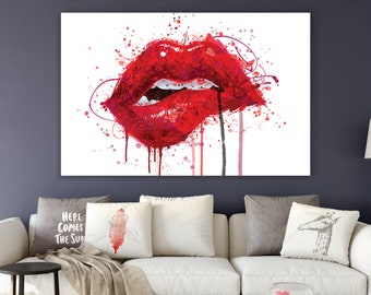 red wall art uk