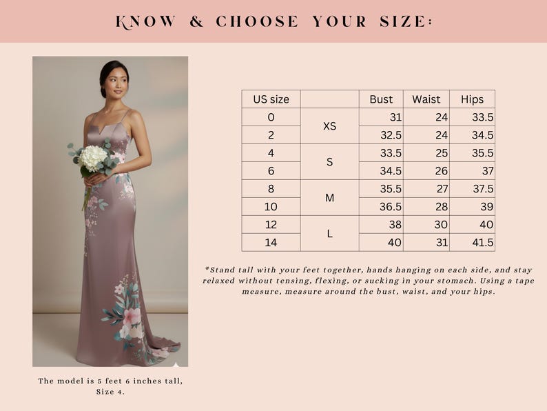 Dress Pattern Sizes Bridesmaid Dress PDF Sewing Pattern | Women's Size 0-14 - Etsy