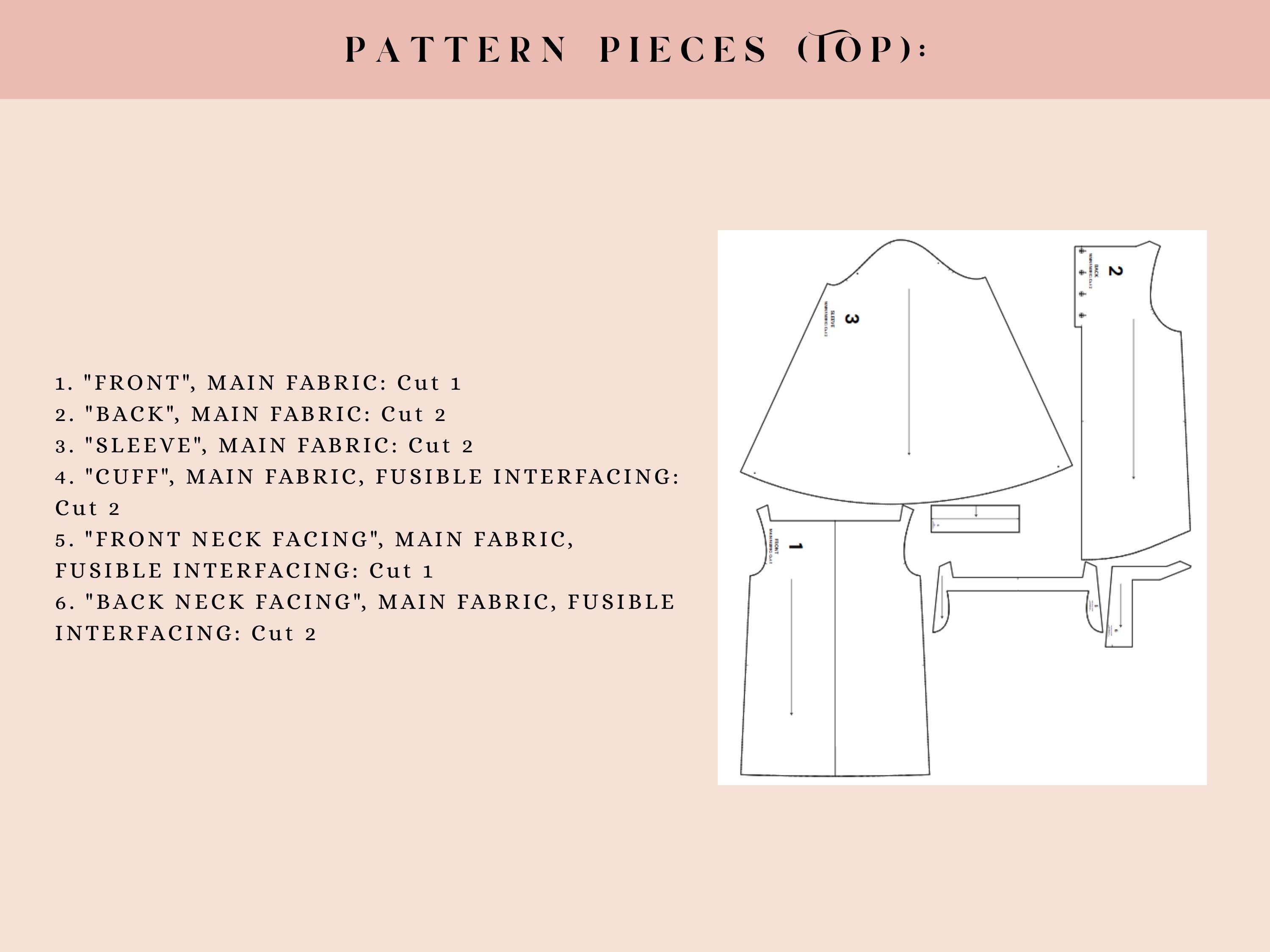 Pajama Sewing Pattern - Top and Pants | Sleepwear Set for Women | Sizes ...