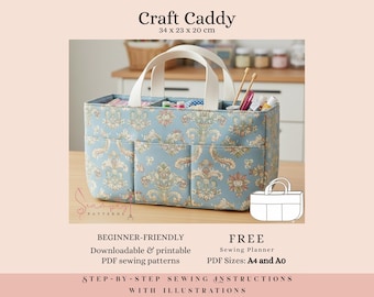Craft Caddy PDF Schnittmuster (A4 und A0)