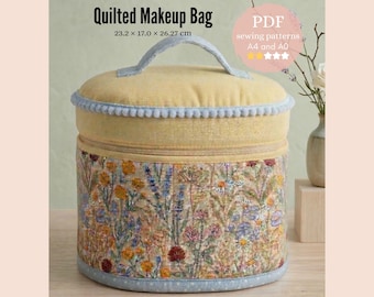 Make-up Tasche PDF Schnittmuster (A4 und A0)