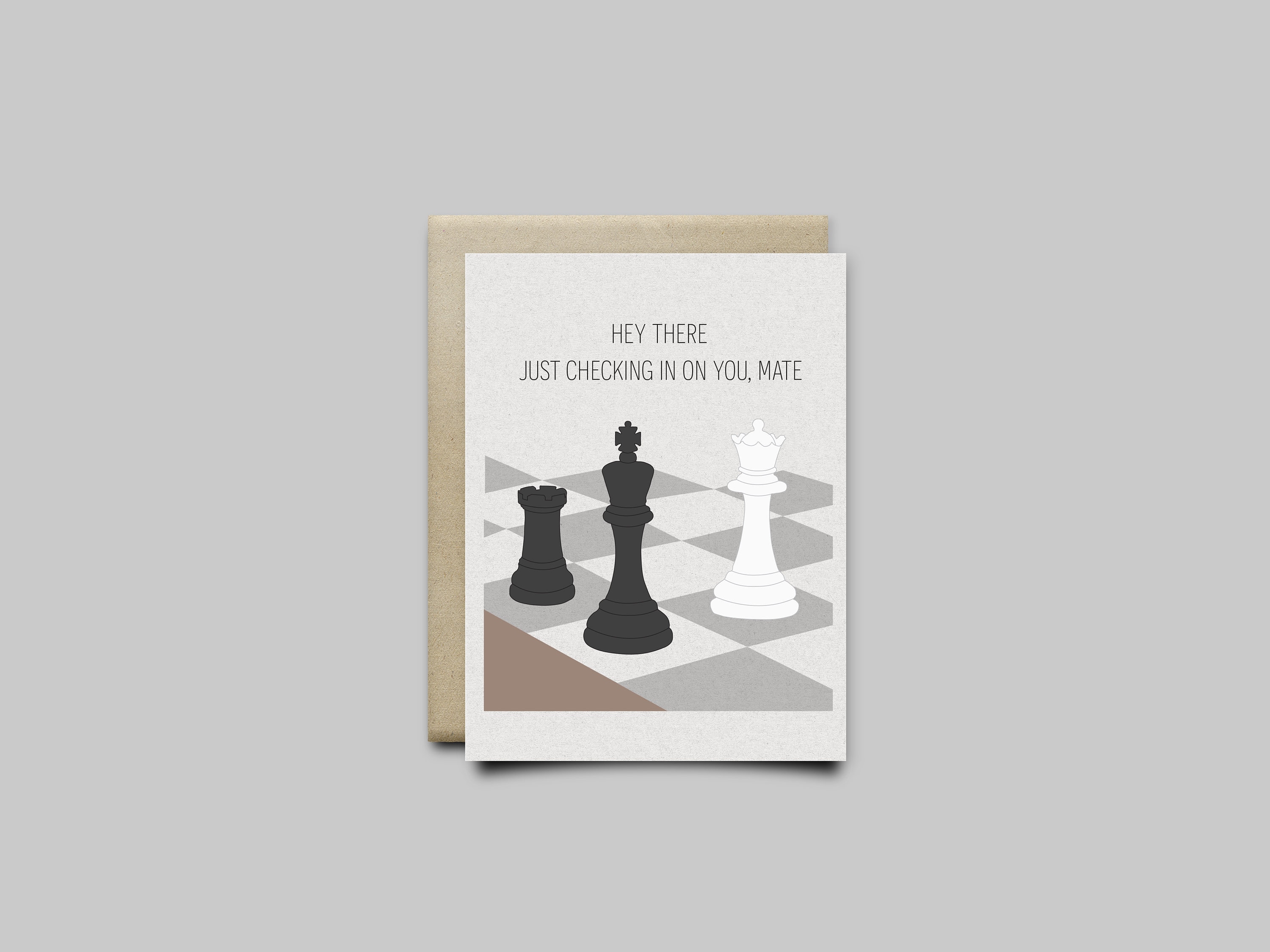 Funny Greeting Card Chess Pun Just Checking in on You - Etsy UK