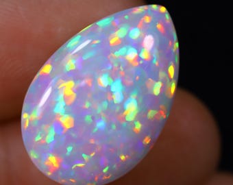 10.19ct Ethiopian Welo Opal Cabochon – Natural Fire Opal Gemstone for Jewelry Making / 685E