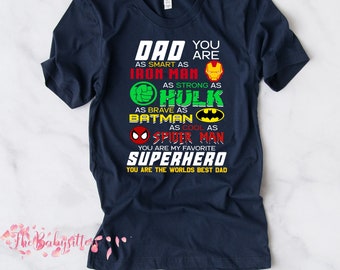 father's day t shirt superhero
