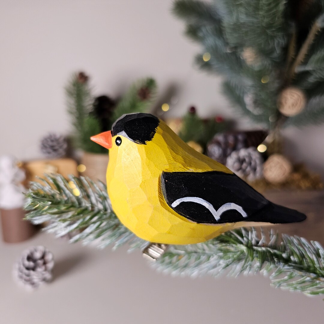 Handcrafted Clipon Bird Christmas Tree Ornaments Unique, Festive, and