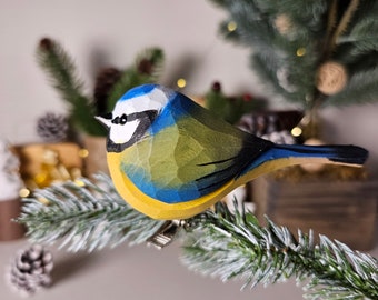 Handmade Clip-On Bird Ornaments for Christmas Tree - Unique, Artful, and Festive Holiday Decorations