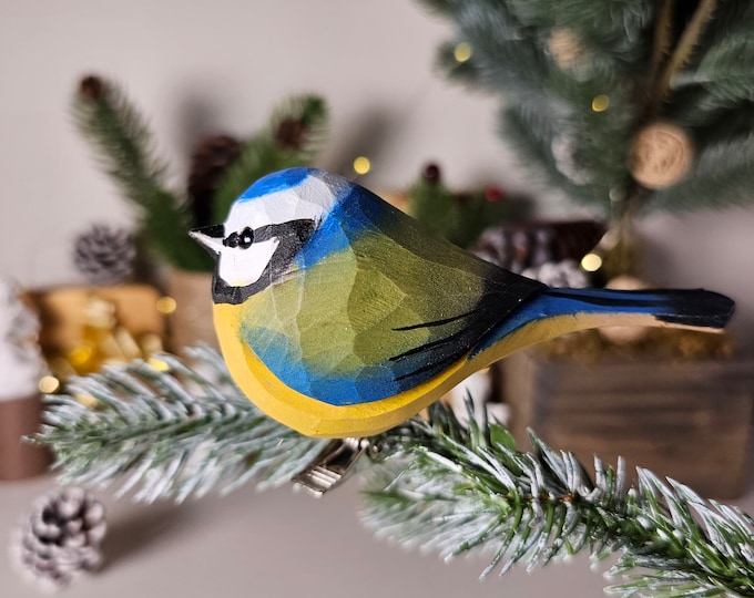 Handmade Clip-On Bird Ornaments for Christmas Tree - Unique, Artful, and Festive Holiday Decorations