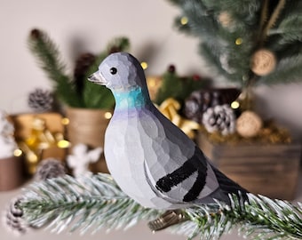 Artisanal Handcrafted Clip-On Bird Ornaments for Christmas Tree - Unique, Vibrant, and Festive Holiday Decor