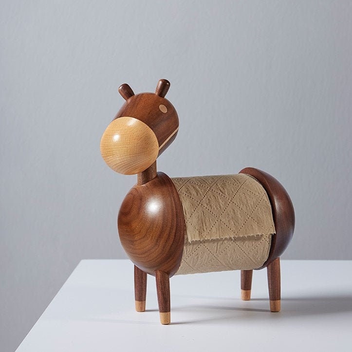 Porte-Tissu en Bois d'âne