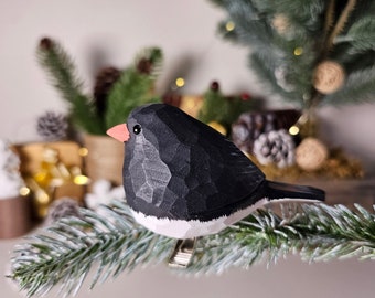 Exquisite Handcrafted Bird Ornaments for Christmas Tree - Clip-On, Colorful, and Unique Holiday Decor