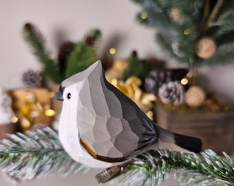 Entzückende handgefertigte Clip-On-Vogel-Ornamente für den Weihnachtsbaum - unverwechselbare, farbenfrohe und festliche Weihnachtsdekorationen