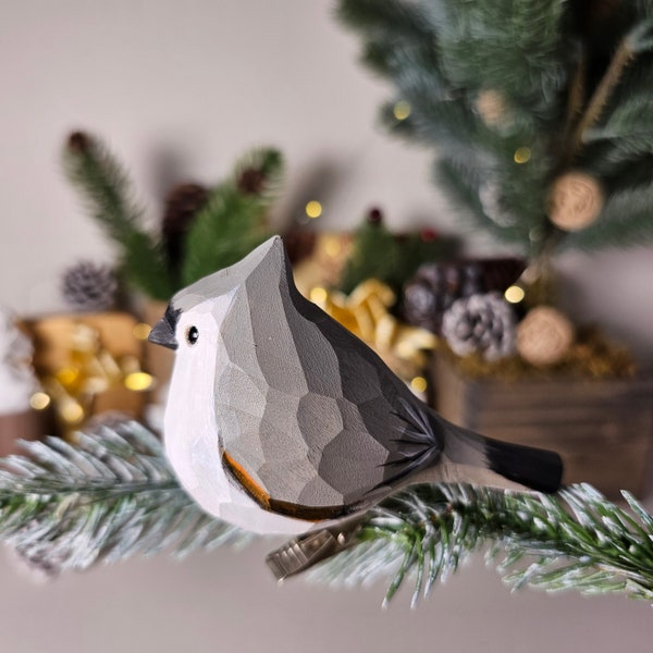 Heerlijke handgemaakte clip-on vogelornamenten voor de kerstboom - Onderscheidende, kleurrijke en feestelijke kerstversieringen