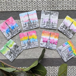 Magnets - Indy, Indianapolis LGBTQ+ Pride Monument Watercolor Flag Art - Aro, Enby, Lesbian, Rainbow, Ace, Pan, Bi, Trans - Self Expression