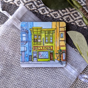 Magnet - Bob&#39;s Burgers Fan Art - Hand Painted Watercolor Artwork Print - Home Decor - Fridge Decoration - Moolissa
