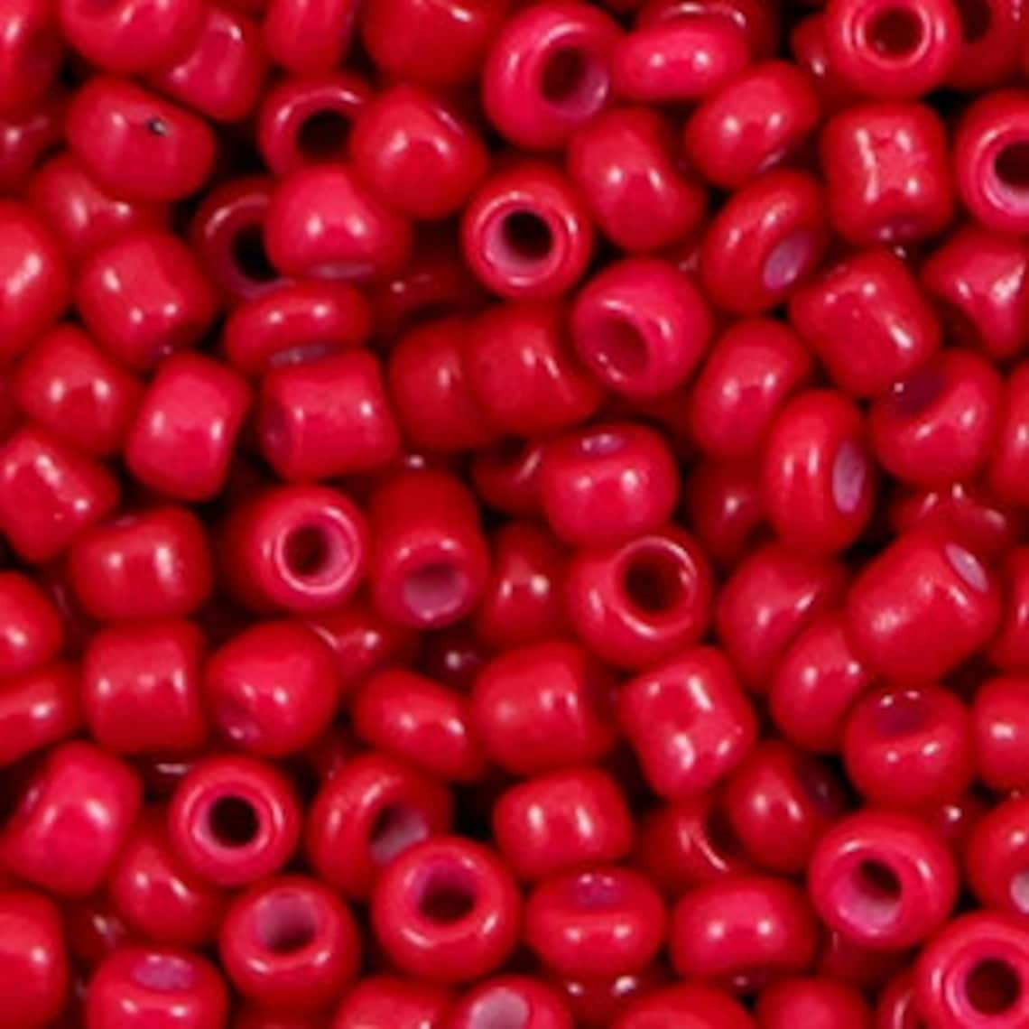 Beads 4 mm Carmine Red 20 g Seed beads Etsy
