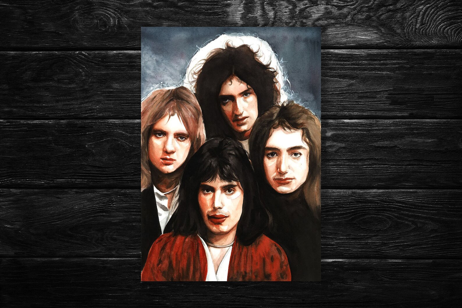 PRINT Queen Band 70s Art Etsy