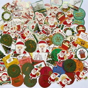 Christmas Stickers Pack | Stationery Kit | Junk Journal | Craft Kit | Christmas Gift | Holiday | Christmas Ephemera | Scrapbooking