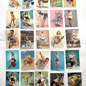 Pinup Girls Sticker Pack, World War II Pin-up, Vintage Stickers, Retro Stickers, 50s stickers, sexy stickers, hot girls, Vinyl Stickers