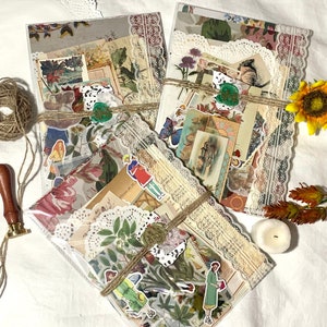 Cottagecore Scrapbook Kit (70+ pcs) | Floral Ephemera