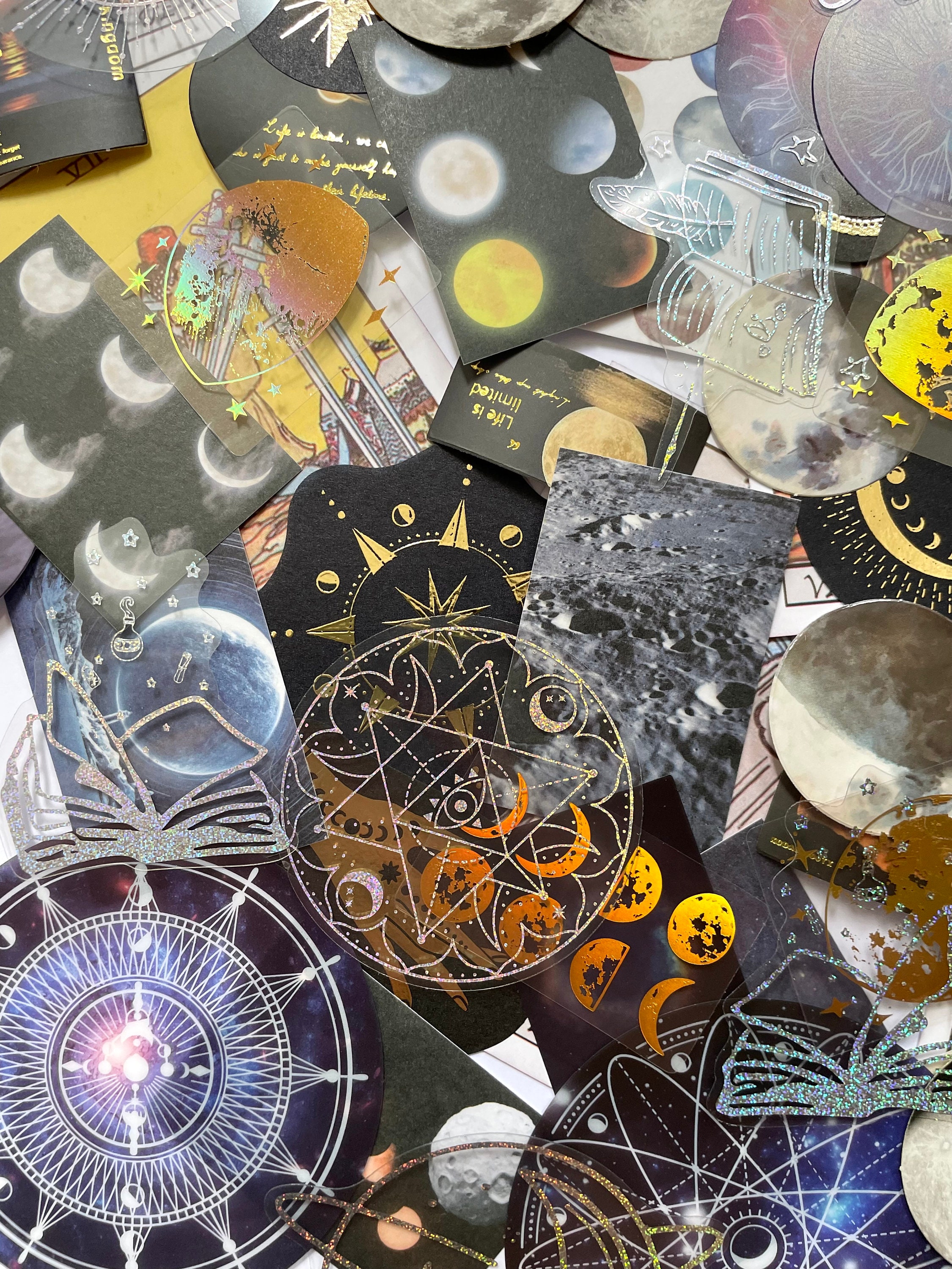 Stars Celestial Stickers | Witchcraft Stickers | Moon Stickers ...