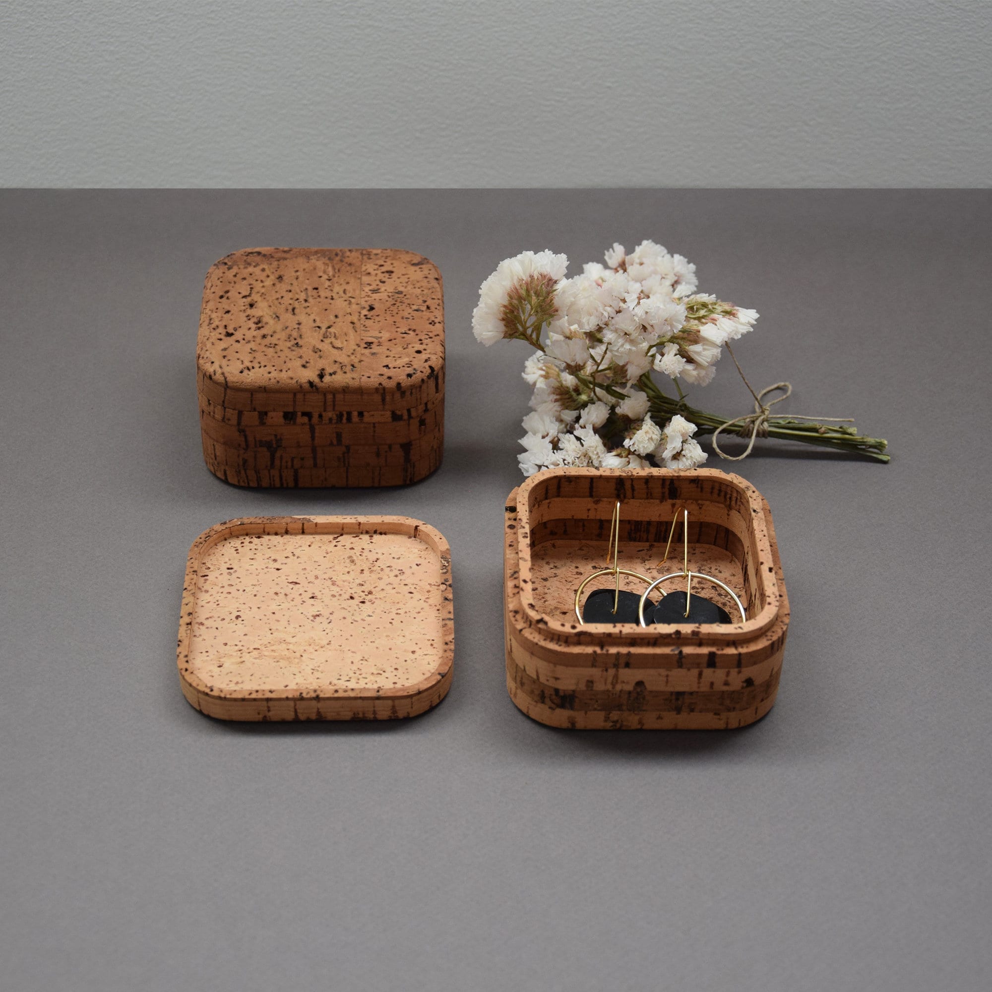 Jewellery Boxes Cork Boxes Homeware Natural Cork Gift for Etsy
