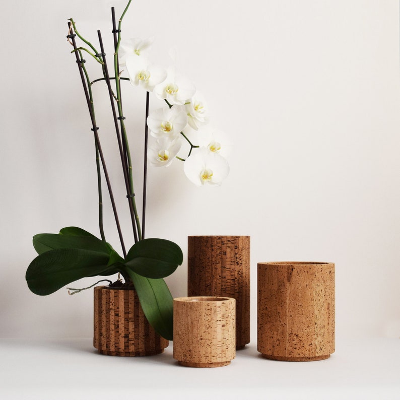 Kork Vase Glas 3, Blumen, Pflanzen, Dekoration, Veranstaltungen, Haushaltswaren, Neutral, Umweltfreundlich, Design-Objekt Bild 4
