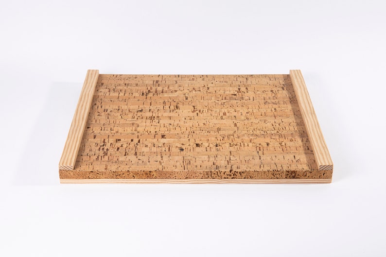 Line Tray Collection Cork Units x João Xará large - natural