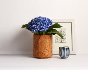 Cork Vase + Glass #2, Flowers, Plants, Decoration, Events, Homeware, Neutral, Eco-Friendly, Gift,