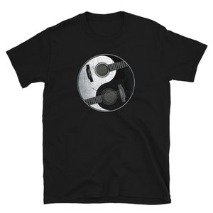 Yin Yang Shirt, Acoustic Guitar Shirt, Guitar Lovers Gift, Guitar Player Shirt, Guitarist Shirt, Guitar Player Gift, Guitarist Gift