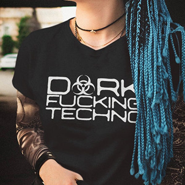Techno Outfit, Berlin Techno, Detroit Techno, Techno Clothing, Acid Rave, Dark Techno Shirt, Biohazard Sign, EDM Clothes, Techno Music