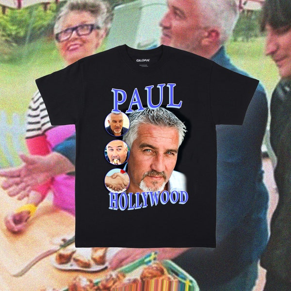 Paul Hollywood Unisex T-shirt great british bake off mary berry TV xmas christmas noel fielding birthdays gifts