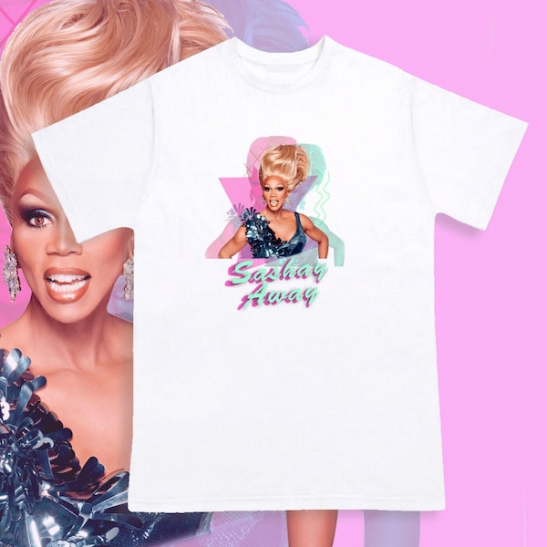 Ru Paul Drag Race, sashay Away T-shirt unisex Pride gay netflix, xmas, Christmas, RuPaul