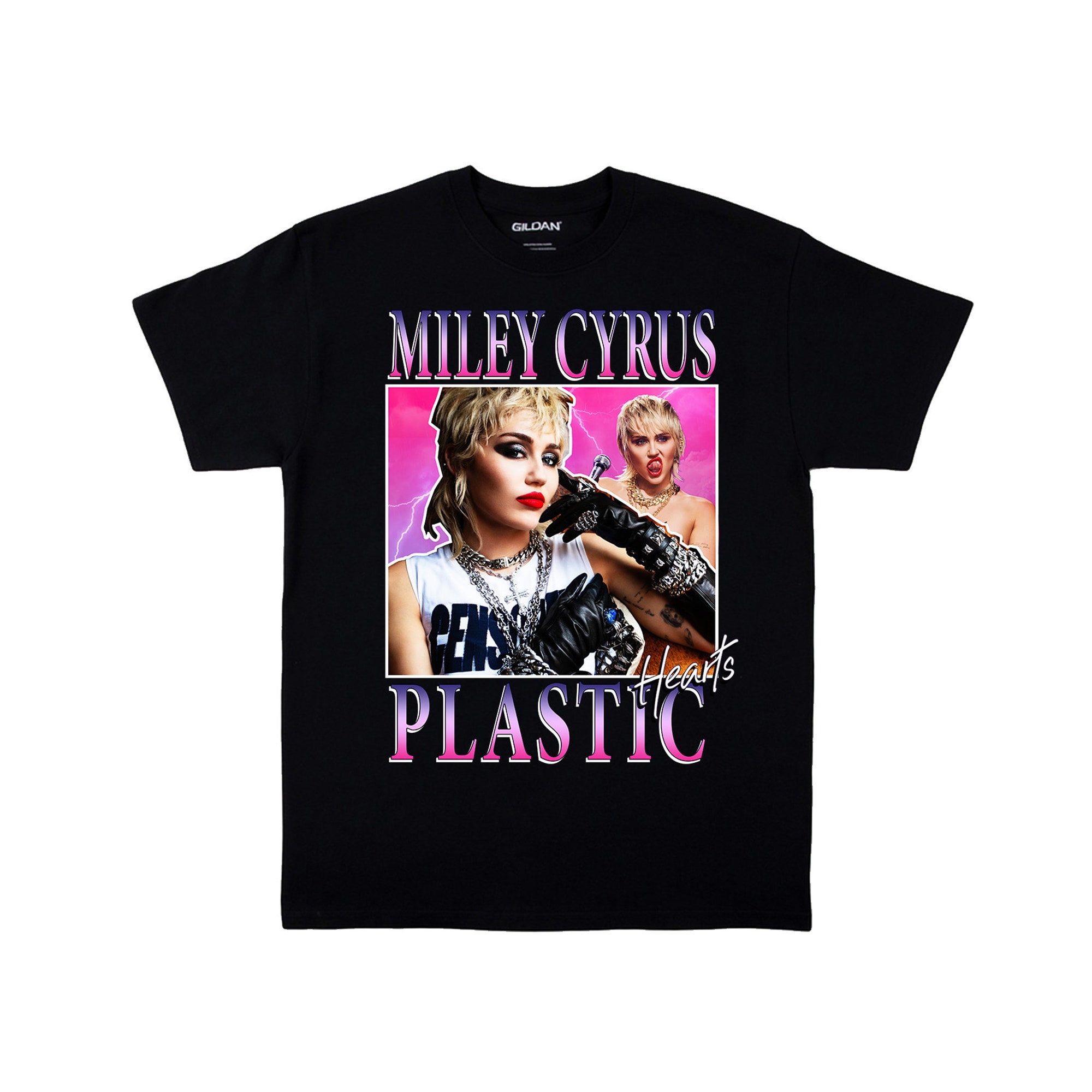 Discover Miley Cyrus Homage 90s Vintage Meme Retro T-Shirt