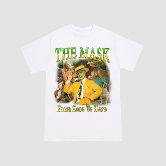 The Mask Vintage 90s tshirt bootleg tee movie flim jim carrey