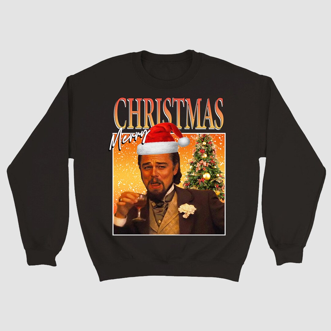 Jane Austen trek de wol over de ogen resterend Leonardo Dicaprio Meme Kerst trui Xmas sweatshirt Grappige - Etsy België