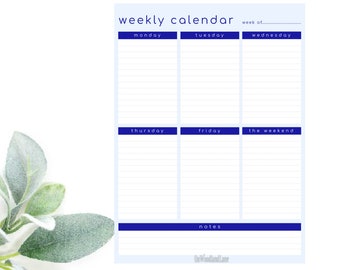 Weekly Calandar / Planner