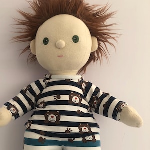 Hand Made Striped Top and Leggings Set for 35cm Olli Ella Dinkum Doll in Two Colour Options