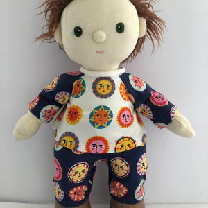 Hand Made Sun Patterned Top and Trousers Set for 35cm Olli Ella Dinkum Doll