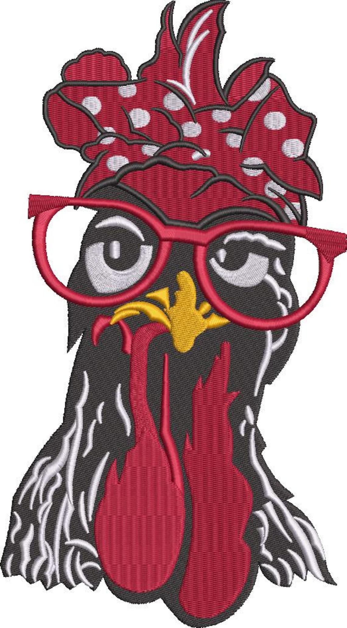 Chicken embroidery design  etsy Chicken embroidery design  etsy