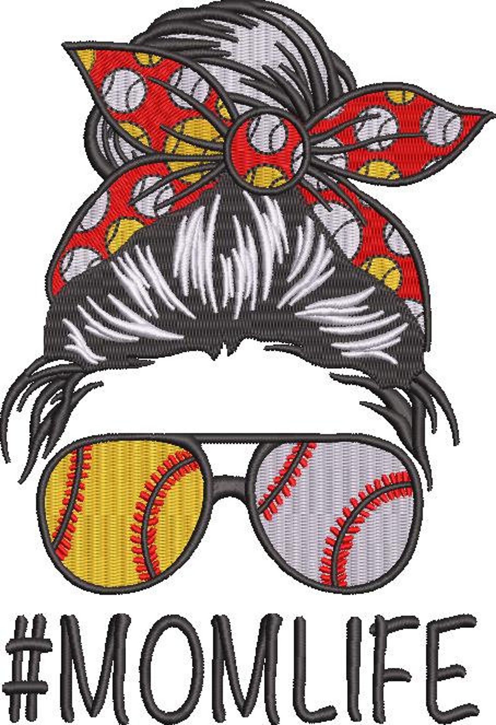 Mom life Embroidery Designs Etsy