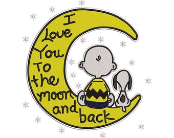 Moon And Back T Etsy